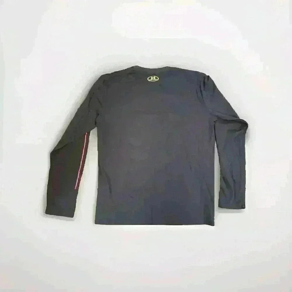 Under Armour Project Rock Shirt Men's L Black Long Sleeve Heatgear Shirt - Picture 2 of 7
